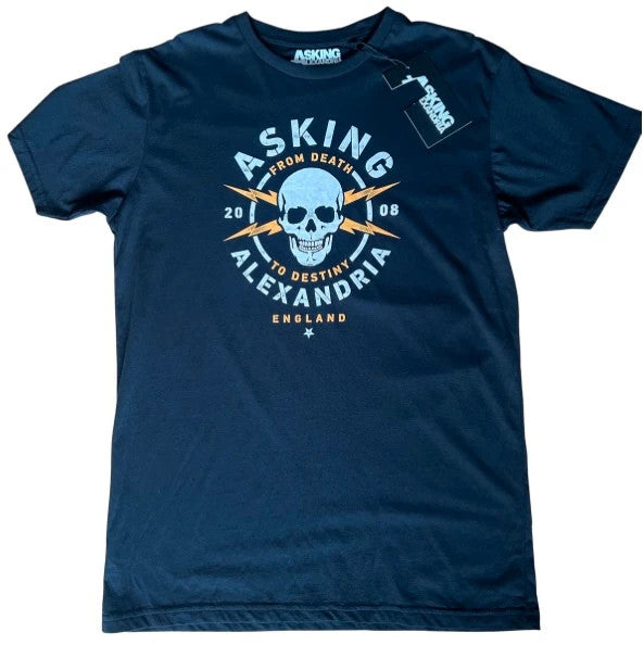 Asking Alexandria Skull Graphic T Shirt Large From Death To Destiny 18x30