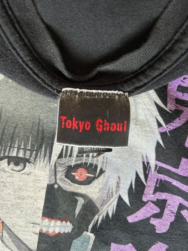 Tokyo Ghoul anime T shirt Ken Kaneki graphic manga tee black size S M