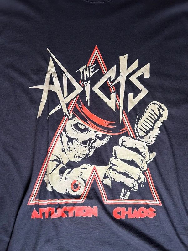 The Adicts Affliction Chaos Punk Band T Shirt Black XL