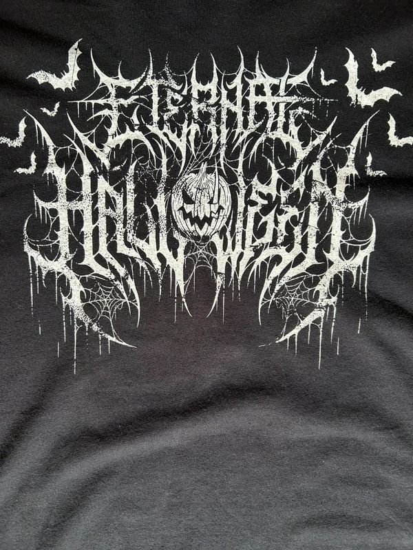 Eternal Halloween Graphic T Shirt Black 2XL Goth Horror Print