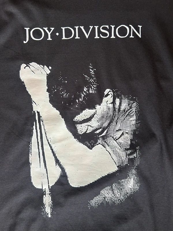 Joy Division band T shirt black Ian Curtis post punk graphic tee size L