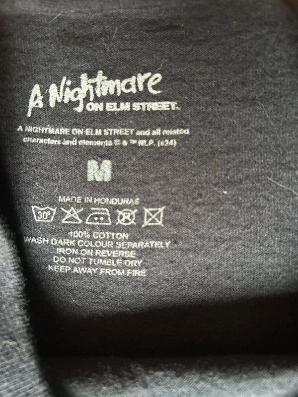 A Nightmare On Elm Street 3 Dream Warriors Freddy Krueger Horror Movie T Shirt Black M