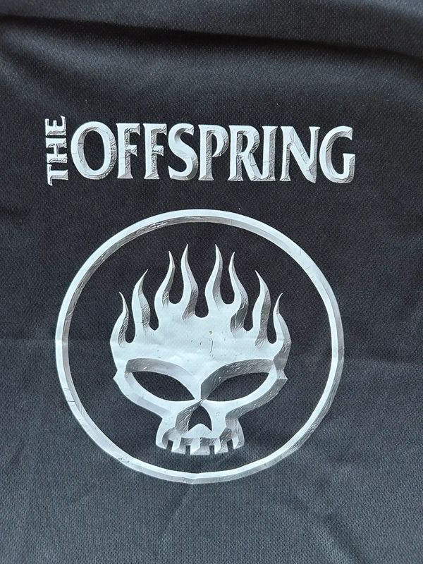 The Offspring Flaming Skull Band T Shirt Black Punk Rock Graphic XL