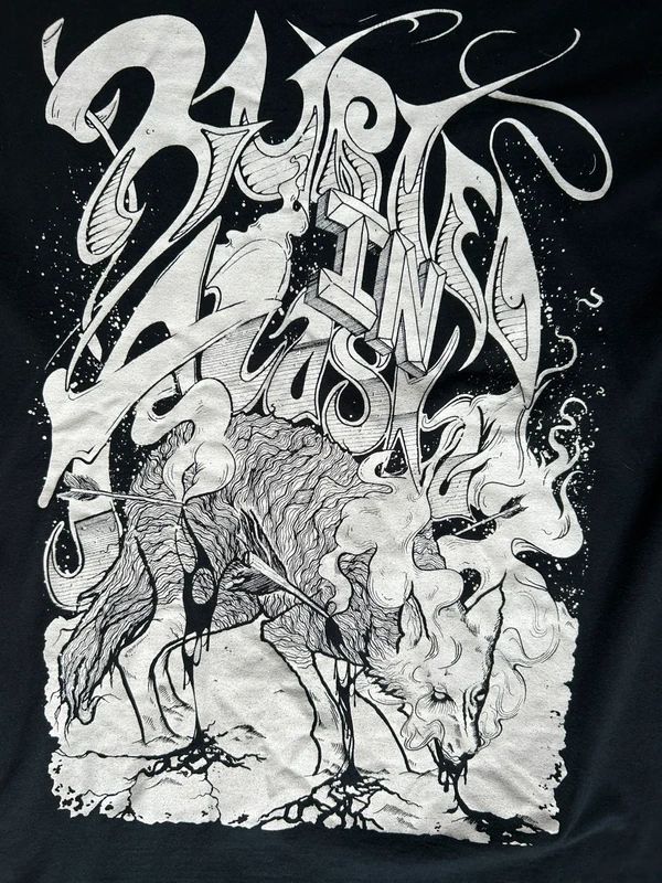 Buried In Alaska Band T Shirt Medium Black Graphic